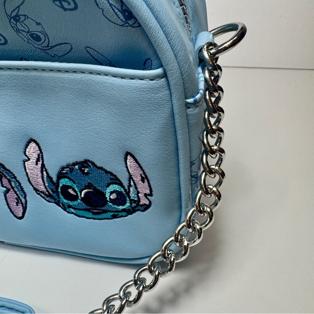 NWT. Primark Disney’s Stitch Camera crossbody Bags Light blue camera bag - Picture 8 of 12